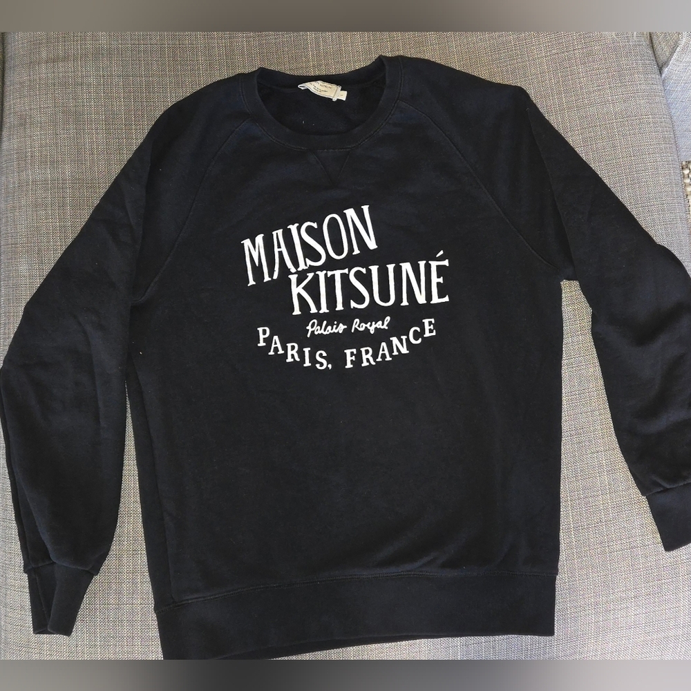 Maison Kitsuné Signature Black Sweatshirt